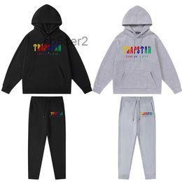 Trapstar Oversized Hoodie Mens Tracksuit Designer Shirts Print Letter Luxury Black and White Grey Rainbow Colour Summer Sports Fashion Cotton Cord Top PGXP