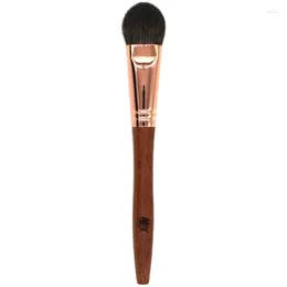 Makeup Brushes K52 Professional Handmade Brush Soft Squirrel Goat Hair Heart Shape Highlighter Rosewood Handle Make Up