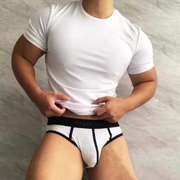 Underpants Men's Underwear Low Waist Sexy Cotton Breathable Big Bag Briefs Fitness Sports Mens Panties Gay Boxershorts Men Shorts Lingerie