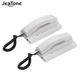 Jeatone 24GHz Wireless Intercom Recharged Audio Door Phone System Secure Interphone Handsets for Home Warehouse Office 240123
