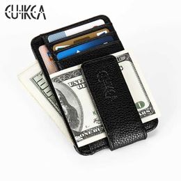 Money Clips CUIKCA New Fashion Women Men Money Clip Magnet Clip Ultrathin Pocket Clamp Credit Card Case Mini Creative 240125