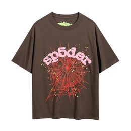 Spider 555555 Shirt Young Thug Mens Designer Short Sleeve Womens Summer Loose Casual Sleeves Fashionable Street American StyleVHN0VHN0