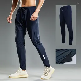 Men's Pants 2024 Summer Thin Jogging Sweatpants Elastic Shrink Leg Casual Outdoor Training Fitness Sport Running Trousers