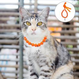 Dog Collars Halloween Pet Necklace With Ghost Pendant Adjustment Collar Jewellery For Cat