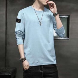 2023 Fashion Long Sleeve T-Shirt Men's Summer Fashion Brand Printed Loose Round Neck Pure Cotton Casual Spring And Autumn Trend Base Clot 500