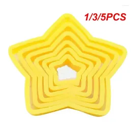 Baking Moulds 1/3/5PCS Set Christmas Tree Cookie Cutter Mold Xmas Plastic 3D Year Biscuits Gingerbread Mould Maker Stamp Tool
