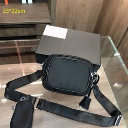 Unisex Nylon Black Camera Bags Women Mens Designer Crossbody Casual Shoulder Phone Bag Small Flaps Fashion style244u