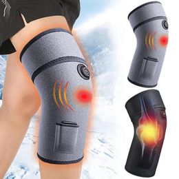 Electric Heating Therapy Knee Pad Massager Leg Joint Warm Pain Relief Wrap Physiotherapy Elbow Arthritis G6C7 240122