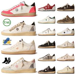 Womens Mens OG Low Ball Star Leather Designer Casual Shoes Wholesale Handmade Trainers Italy Brand Loafers Sneakers Upper Vintage Silver Gold Glitter Basketball