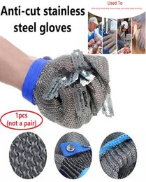 1pcs not A PairAnticut Gloves Safety Cut Proof Stab Resistant Stainless Steel Wire Metal Mesh Butcher CutResistant Gloves5023372