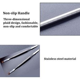1set/3pcs Stainless Steel Mixing Spatula Tool Spatuler Rod Dental Nail Art Makeup Foundation Eyeshadow Mixing Stick Colour Tools