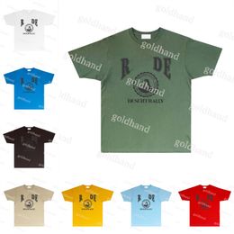 Fashion Round Neck Tees Mens Womens Loose Tshirts Brand Letter Printed Polos Hiphop Short Sleeve Tops