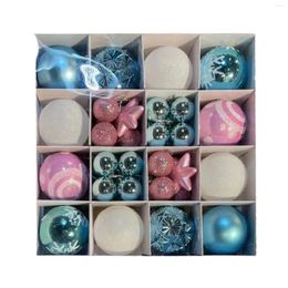 Party Decoration 30mm/60mm Blue/Silver Christmas Balls 42-Pack Tree Small Large Ball Set With Reusable Gift Package For Hol