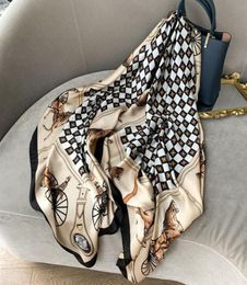 New light luxury silk scarf women versatile spring and autumn thin scarf summer gauze scarf beach towel shawl3277529