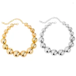 Pendant Necklaces Exaggerated Fashion Big Beads Necklace For Women Wedding Temperament Maxi Chain