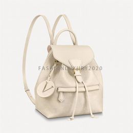 Top Quality Real Leather Women Bags Backpacks Embossed Leather Letter Flower School Bag Fashion Lady Shoulder Bags Travel Bag Hand236e