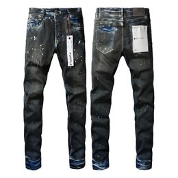 Jeans viola jeans jeans americani high street hole robin robin religion pantaloni dipingono più in alto idei 3545646