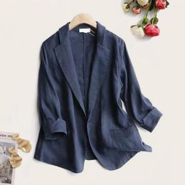 Women's Suits Chic Women Jacket Firm Stitching Formal Wear-resistant Lady Suit Coat Soft Fabric Long Sleeves Garment