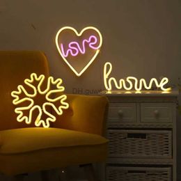 LED Neon Sign LED Neon Hello Modeling Lamp Decorative LED Lighting Chain YQ240126