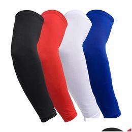 Elbow & Knee Pads 1Pc Compression Stretch Brace Armwarmer Arm Sleeves For Outdoor Sports Basketball Elbow Protective Er Drop Delivery Dhw25