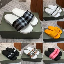 discount Casual Shoes 2024 Designer Slides Sandals Slipper Sliders Letters BUR Slippers for Men Women Hot Fashion Unisex Pool Beach Luxury Flip Flops with Box 35-46