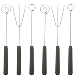 Dinnerware Sets 6 Pcs Chocolate Fork Mini Chocolates Kitchen Gadgets Tool Stainless Steel Baking Supplies Dipping Forks