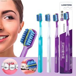 Toothbrush 3 Color Clean Orthodontic Braces Adult Orthodontic Toothbrushes Dental Tooth Brush Soft Bristle Toothbrush For Oral N8t4