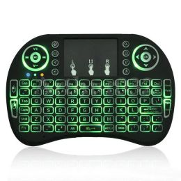 I8 Wireless Backlight Keyboard Fly Air Mouse Multi Media Remote Control With Touchpad Game Handheld Controller For S905X S912 TV Box ZZ