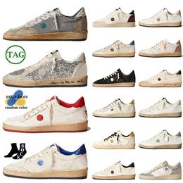 2024 Luxury Ball Star Designer Casual Shoes Low Top OG Handmade Suede Leather Italy Brand Trainers Loafers Sneakers Upper Vintage Womens Mens Silver Basketball