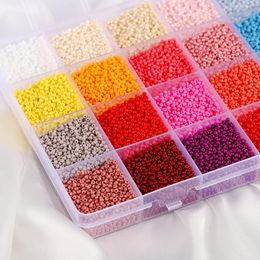 Charm 2/3mm Mixed Colours Charm Czech Glass Seed Beads Loose Spacer Beads for Diy Necklace Earrings Rings Jewellery Making Supplies Set