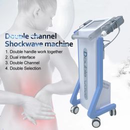 New Arrival Health Gadgets 2 Handles Electronic Shock Wave DoubleWave Double channel ED Treatment device Equipment Body Massage Erectile Dys
