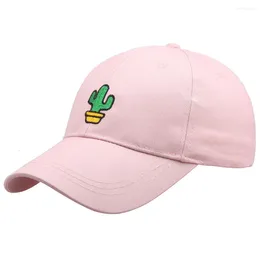 Ball Caps Cactus Embroidery Baseball Cap Fashion Couple Hat Spring Summer Breathable Sports Outdoor Dad Hats Hip Trendy