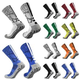 Sports Socks New Silicone Competition Training Non-slip Football Socks Men Women Outdoor Sports Breathable Sweat Wicking Soccer Socks YQ240126