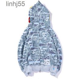 Men's Hoodies Sweatshirts Shark Hoodie Designer Men Women Sweetwear Jacket Mouth Pattern Camouflage Print for Clothing Bapes Yjlazf8ZT7