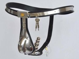 Newest Male Model-T Fully Adjustable T-type belt Penis Cage With stainless steel Anal plug J15245612015