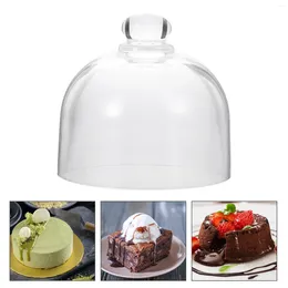 Dinnerware Sets Cake Glass Cover Practical Dust-proof Transparent Turntable For Dessert Protective