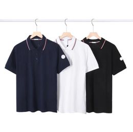 Designer Mens Polo Shirts With Letters Embroidery Fashion Polos for Men High Street Tee T-Shirt Classic Short Sleeve Tops Clothing M-2XL