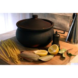 Cookware Parts High Wind Flamed Dark Primitive Cooking Pot - Pre Seasoned Made From Fire Clay Suitable For Stove Top And Open Drop Del Otavm