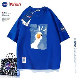 NASA x Daily Outfit Mens Loose Fit T-Shirt for Young Adults Mens T Shirts Women Designer T-shirts cottons Tops Man Casual Shirt Luxurys Clothing