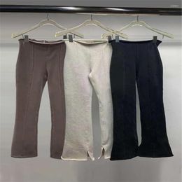 Women's Pants Good Qulaity Style Split Straight High Waist Slim Fit Sportswear Casual Women