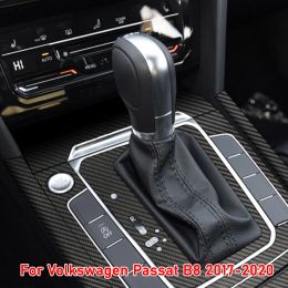 Car Interior Sticker Gear Box Protective Film For Volkswagen Vw Passat B8 2017-2022 Car Gear Panel Sticker Carbon Fiber Black