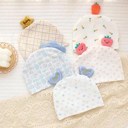 Blankets YEBON Cotton Born Baby Girls Hat Spring Boys Infant Beanie Blanket