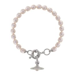 Designer Viviane Westwoods Vivienen High Version of Empress Dowager Vivienne Saturn Baroque Pearl Bracelet Niche Temperament High-end Ins589554