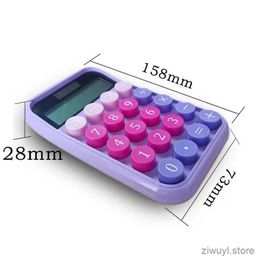 Calculators Retro Calculator Dot Mechanical Keyboard Portable Computer 10-digit LCD Display Financial Office Fashion Simple Calculator