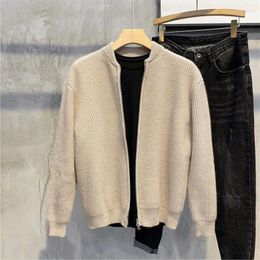 Men's Sweaters Clothing Zipper Jacket Cardigan Knit Sweater Male No Hoodie Coat Zip-up Sheap Overfit Casual Classic Sweatshirts Baggy X A