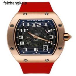 Richardmills Watch Swiss Automatic Mechanical Watches Extra Flat Rm 6701 Rose Gold Mens Case Paper