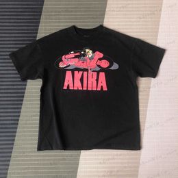 Men's T-Shirts 666 Best Quality High Street Akira Vintage Clothing Graphics Printed Casual Loose Cotton Tops Tees T Shirt For Men Unisex T240126