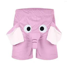 Men's Shorts Men A Fun Elephant Boxer Novelty Long Cotton For Baggy Mens Beach Attire Athletic Short Set