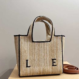 borsa di paglia estiva borse firmate moda shopping tote da spiaggia donna borse a tracolla grandi intrecciate di lusso borsa a tracolla da donna 230505