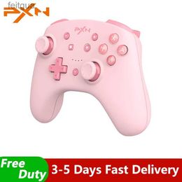 Game Controllers Joysticks PXN Controller for Switch Gamepads for PC 16 Bluetooth Wireless for Switch Lite/PC USB Data Cable Remote NFC Pink YQ240126